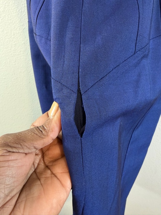 REISS Blue Magda Sheath Dress Size US 6 Sleeveless Office Minimalist Business - Picture 9 of 11